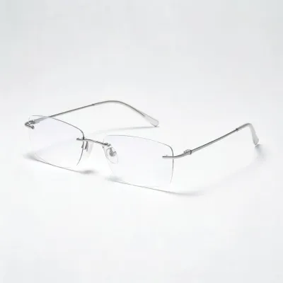 rimless titanium glasses